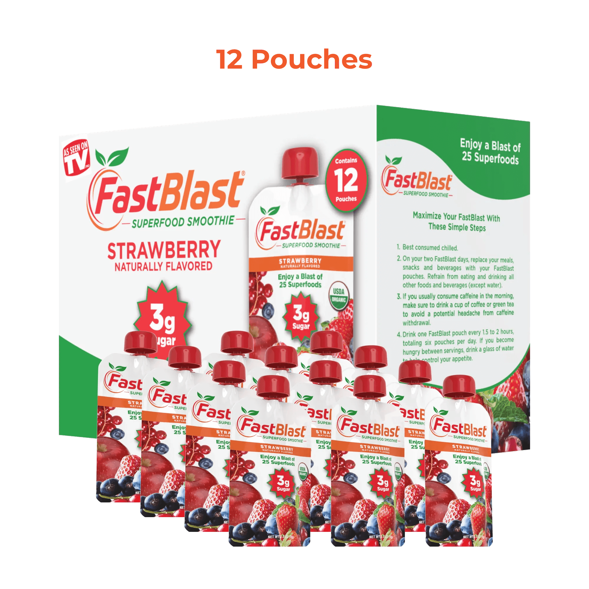 FastBlast Keto Cleanse Smoothie - 1 Box - FastBlast