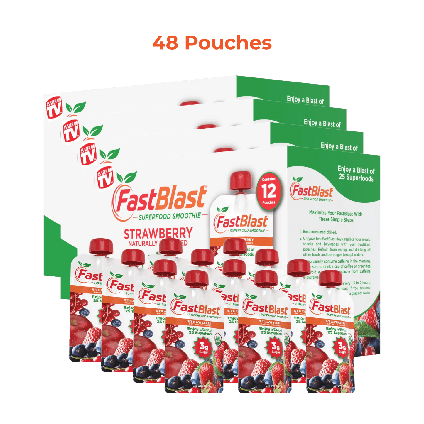 FastBlast Keto Cleanse Smoothie - 4 Boxes - FastBlast