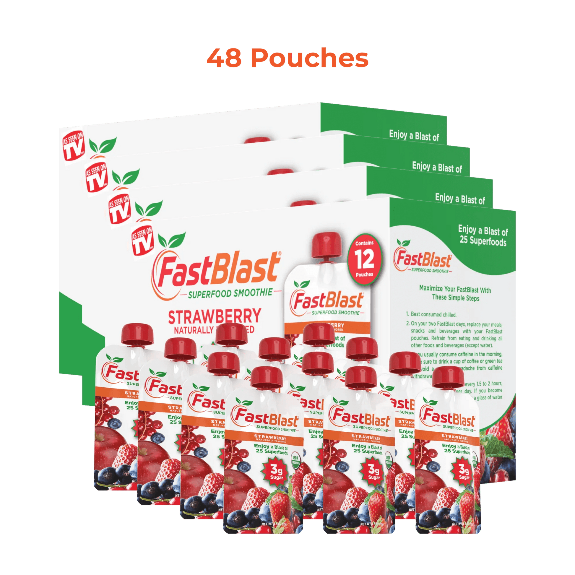 FastBlast Keto Cleanse Smoothie - 4 Boxes - FastBlast